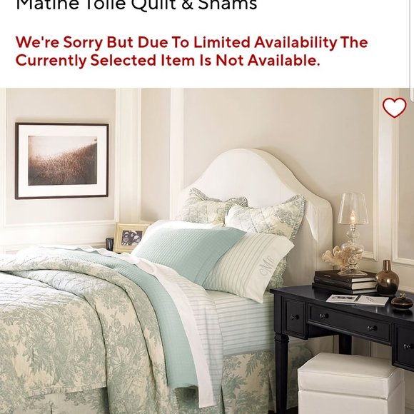 Pottery Barn Bedding Pottery Barn Matine Toile Queen Quilt